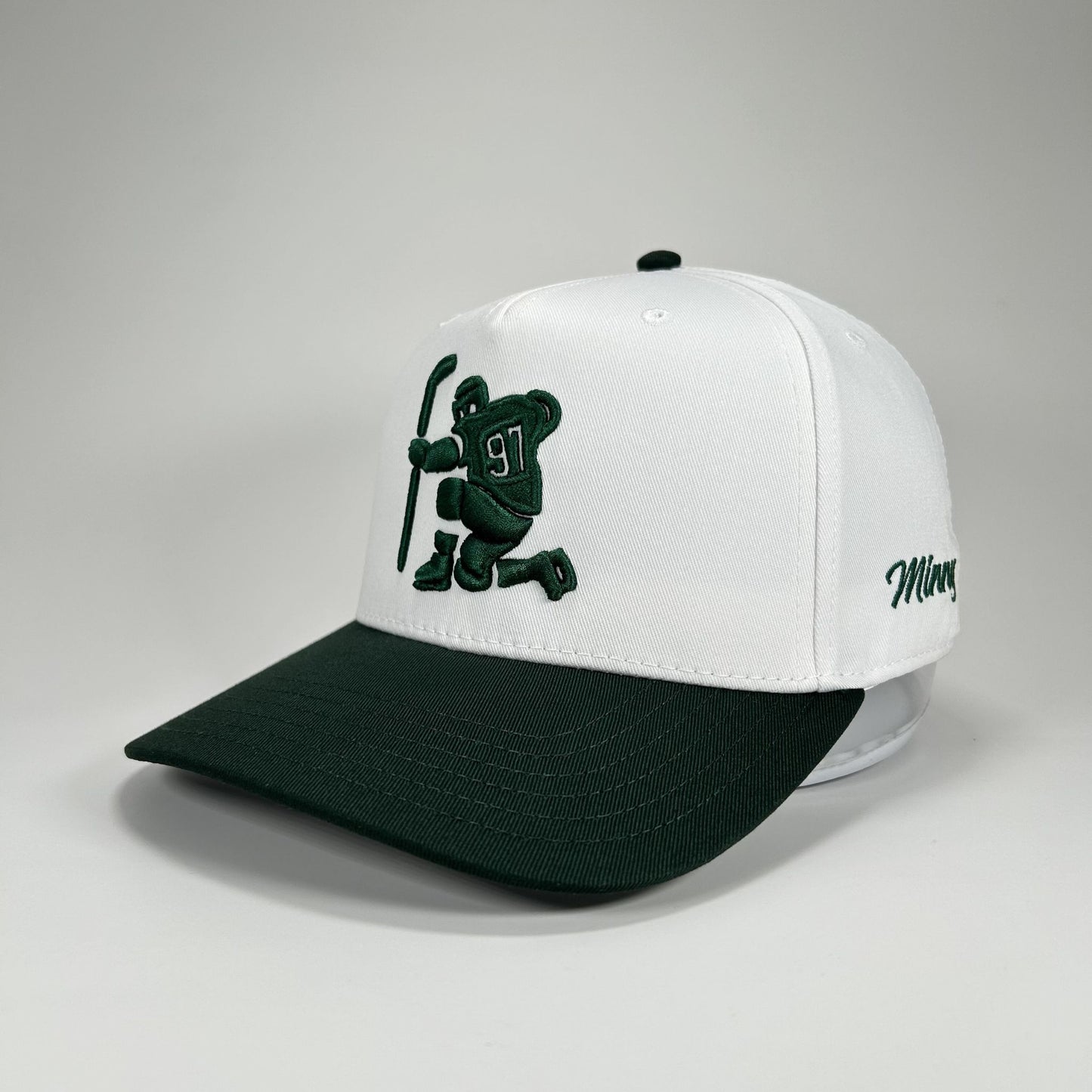 The Celly | Minnesota Hockey Puff Embroidery 5-Panel Hat - Minny Golf Co