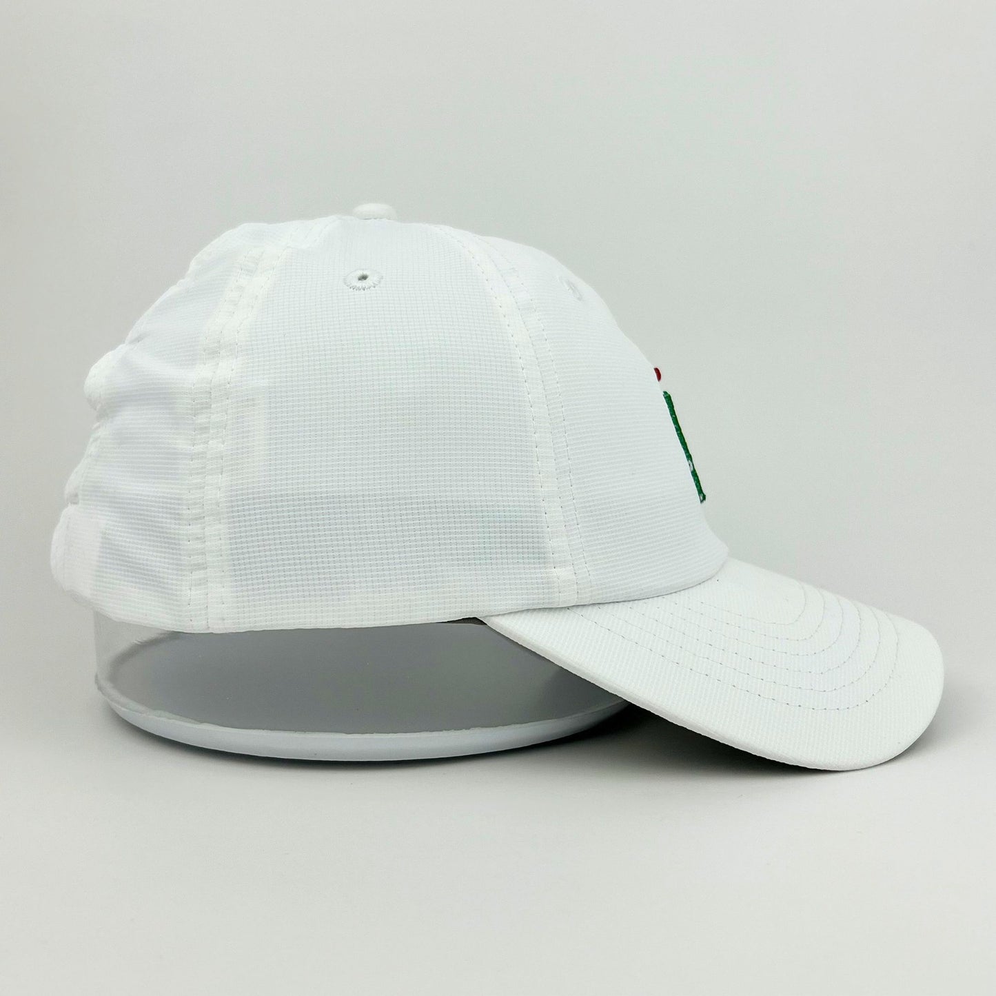 Womens white Minnesota Masters hat  side view