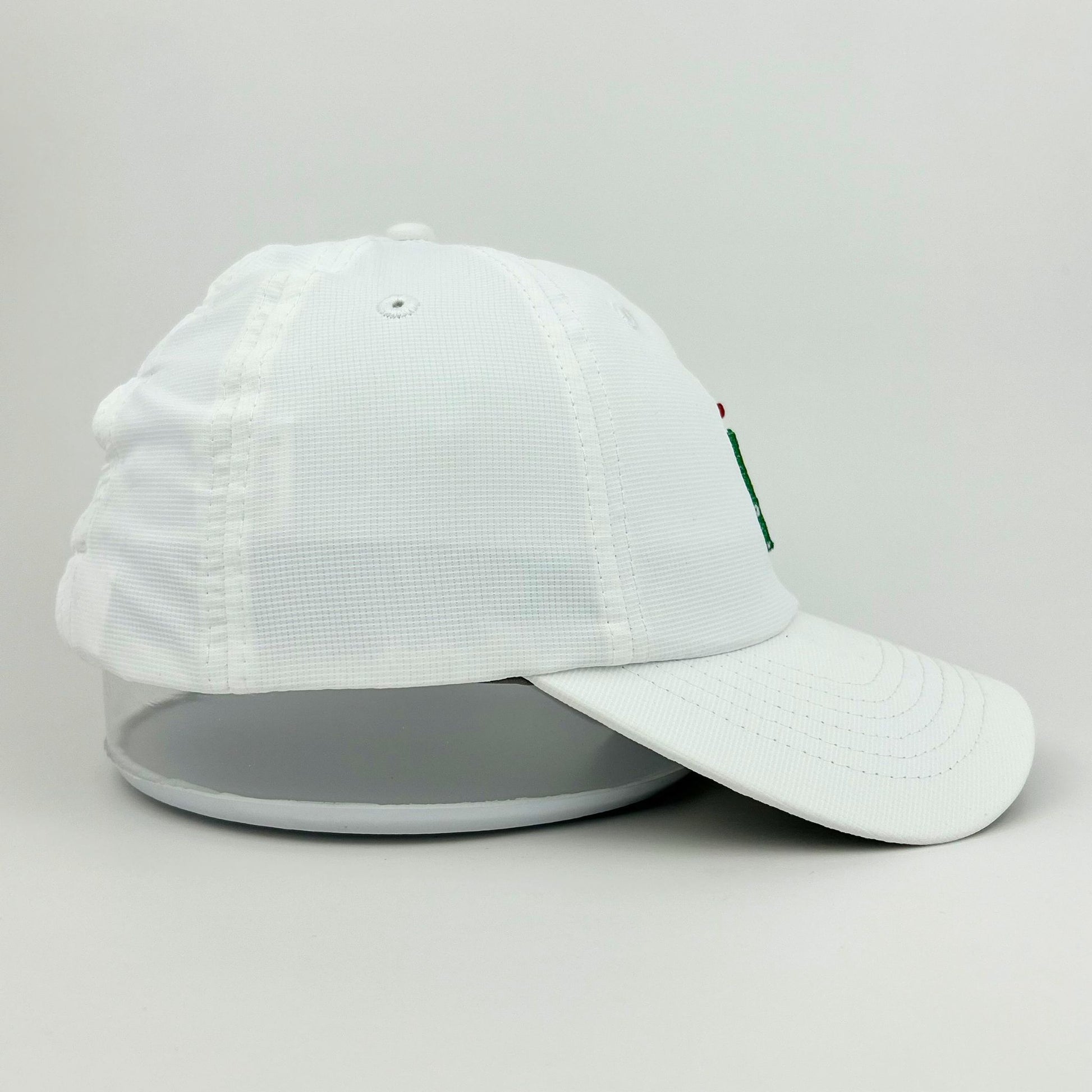 Womens white Minnesota Masters hat  side view