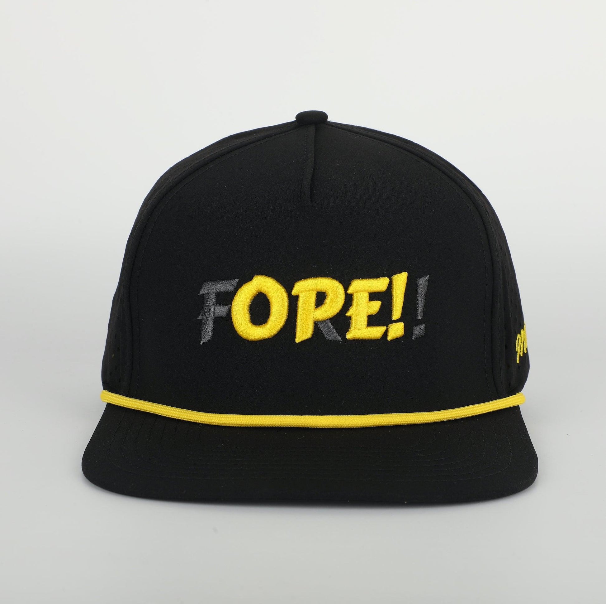 The Ope! | Perforated Flatbill 5-panel Snapback Rope Hat - Minny Golf Co