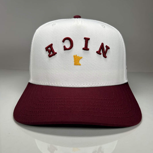 Minnesota NICE Vintage Snapback (Maroon) | Minny Co. - Minny Golf Co