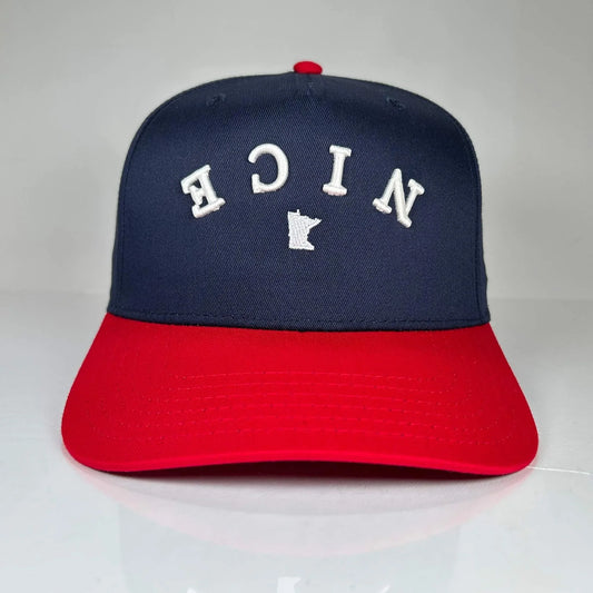Minnesota NICE Vintage Snapback (Red/Navy/White) | Minny Co. - Minny Golf Co