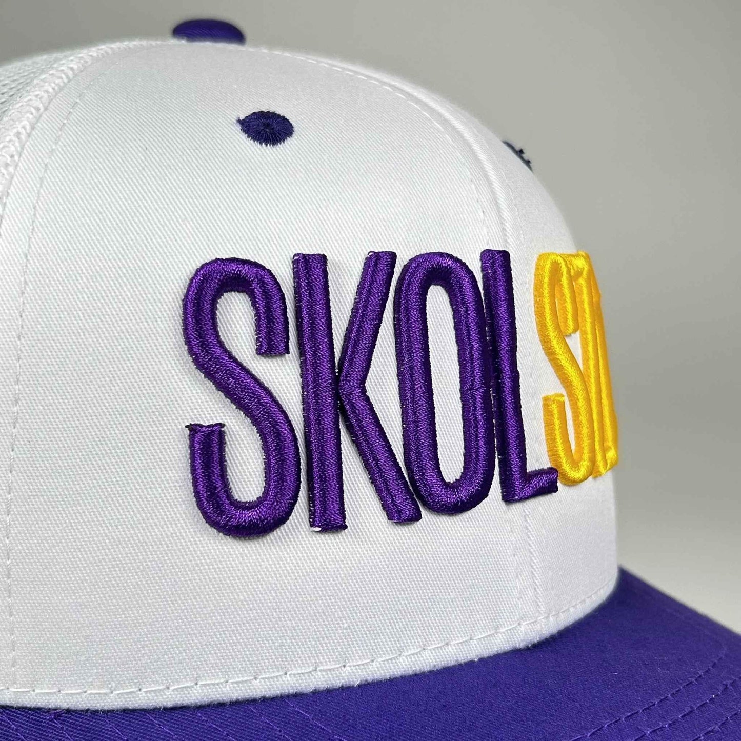 SKOLSZN Trucker Hat – Minnesota Football Inspired (Purple/White) - Minny Golf Co