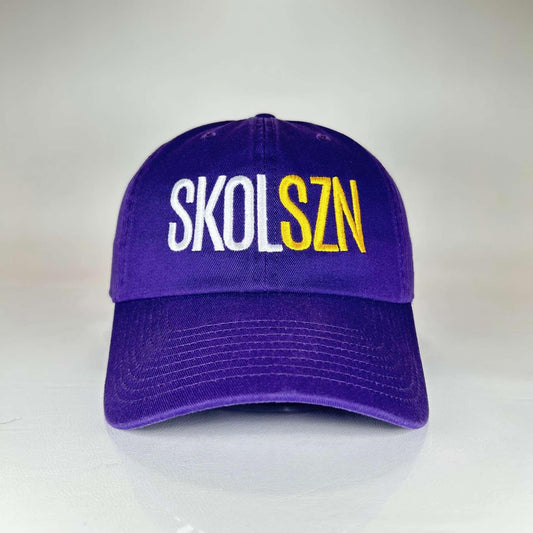 SKOLSZN Cleanup Dad Cap – Minnesota Football Inspired (Purple) - Minny Golf Co
