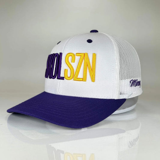 SKOLSZN Trucker Hat – Minnesota Football Inspired (Purple/White) - Minny Golf Co