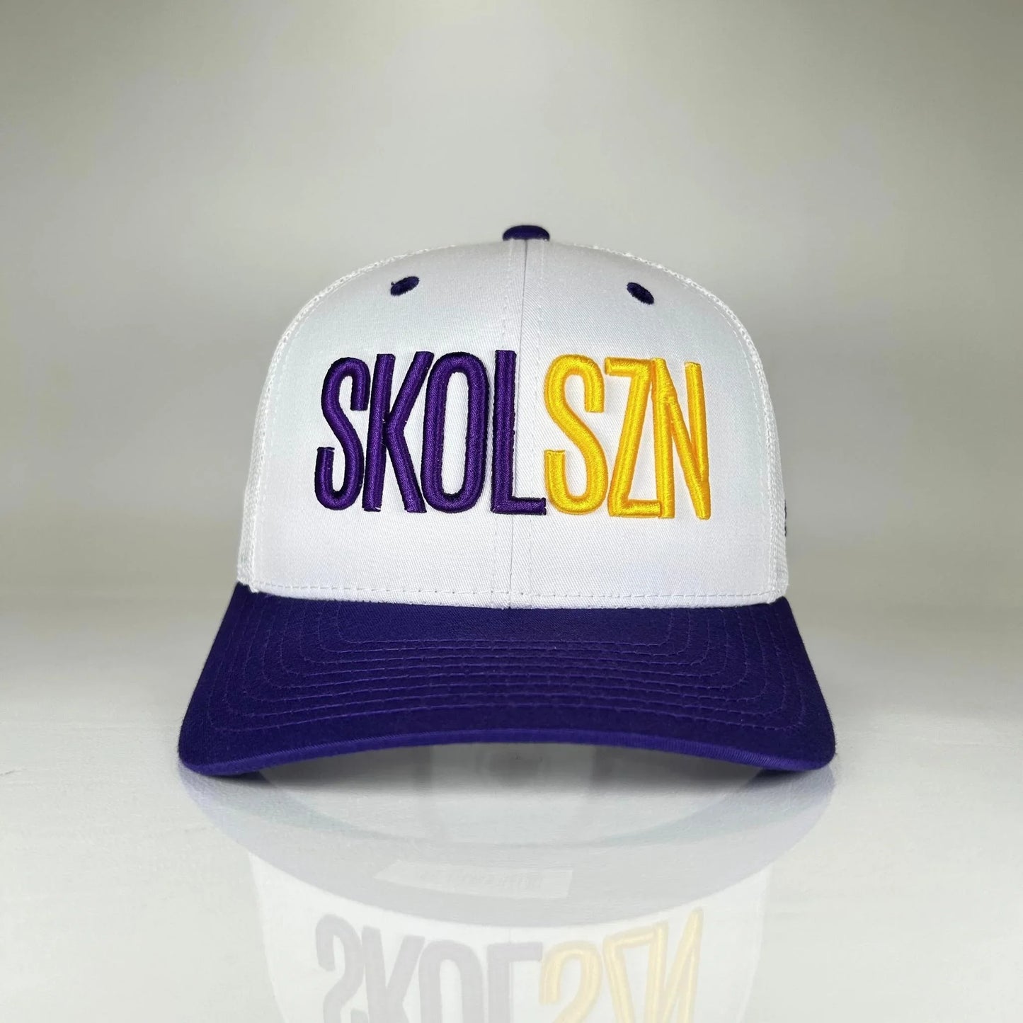 SKOLSZN Trucker Hat – Minnesota Football Inspired (Purple/White) - Minny Golf Co