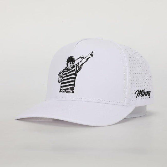 The Hambino - Perforated Snapback Hat - Minny Golf Co