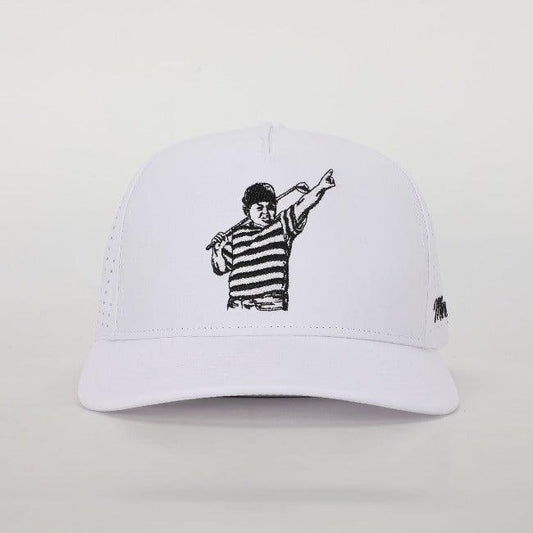 The Hambino - Perforated Snapback Hat - Minny Golf Co